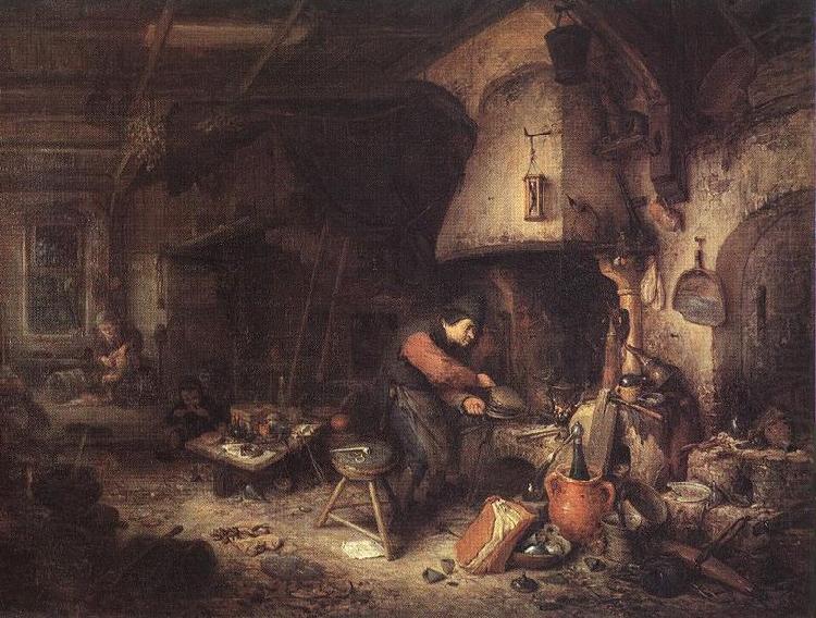 Alchemist, Adriaen van ostade